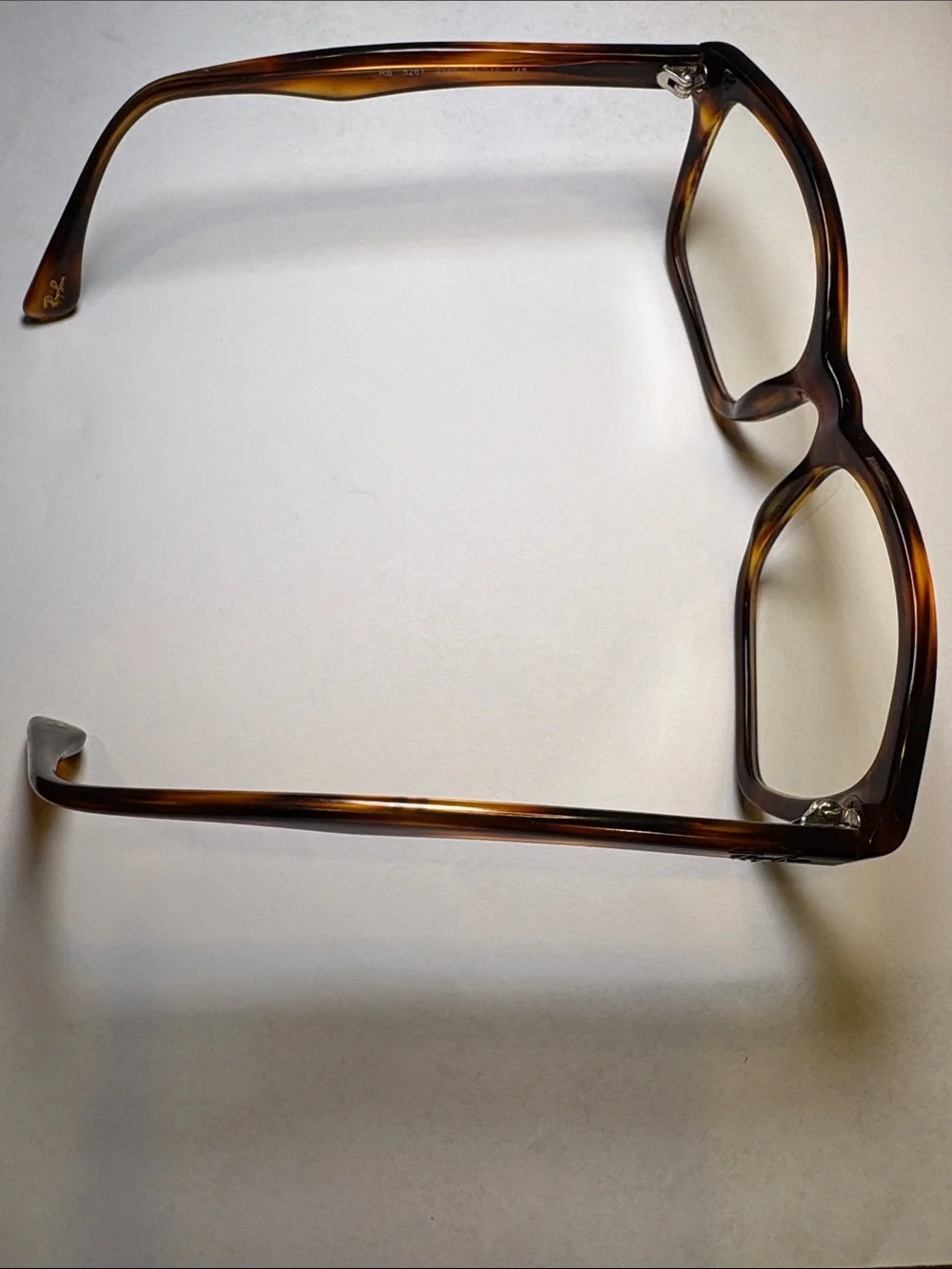 Rayban Tortoiseshell Blue Glasses - Brown Frame